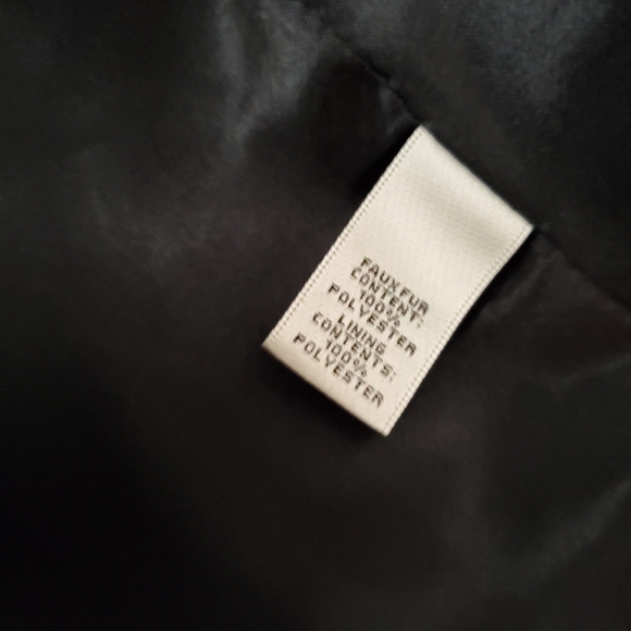 ❤️Last Chance !! Neiman Marcus Faux-Fur Leopard Faux-Leather Trim Coat - Picture 9 of 11